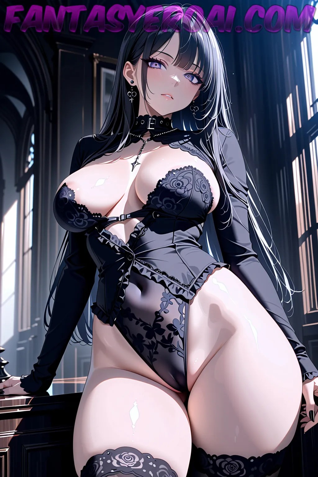 Arte hentai ilustración increíble de Oretha Mars Desnuda En La Banera generado por IA