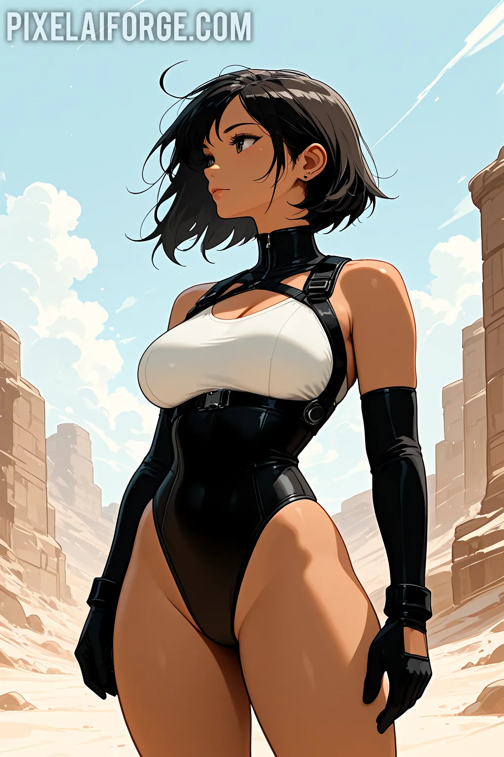 Arte hentai ilustración increíble de Otra Belleza Exotica generado por IA