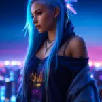 Arte hentai ilustración increíble de Penny Mathis Basically Shows generado por IA