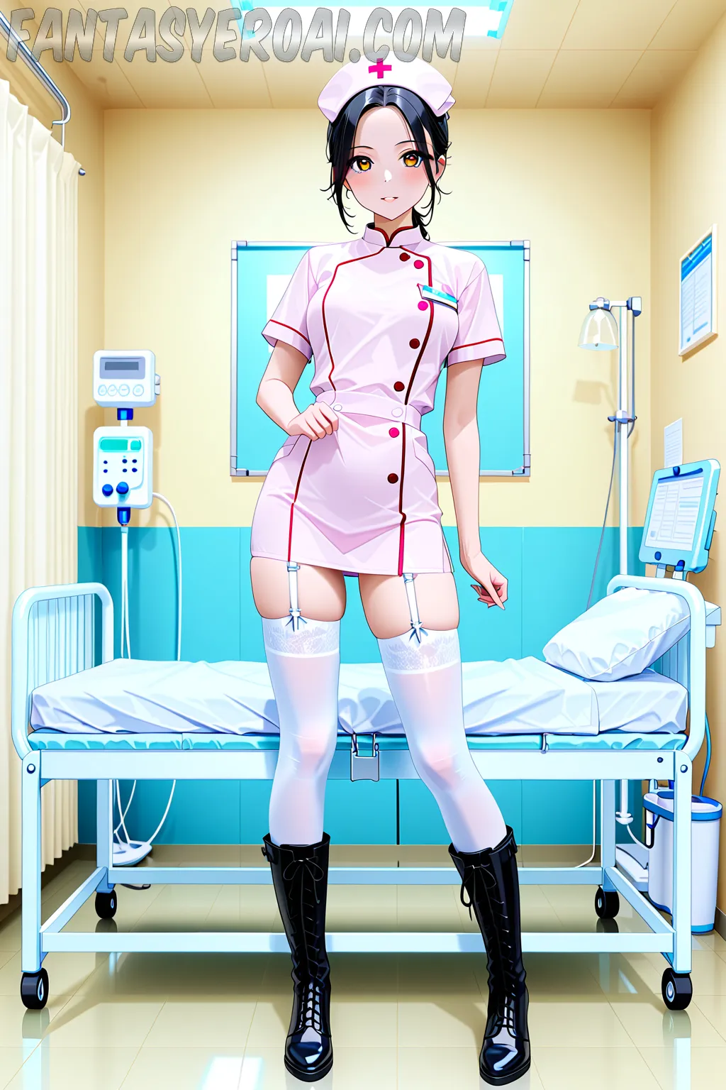 Arte hentai ilustración increíble de Perfect Ebony Babe generado por IA