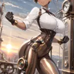 Arte hentai ilustración increíble de Portia Posando Desnuda generado por IA