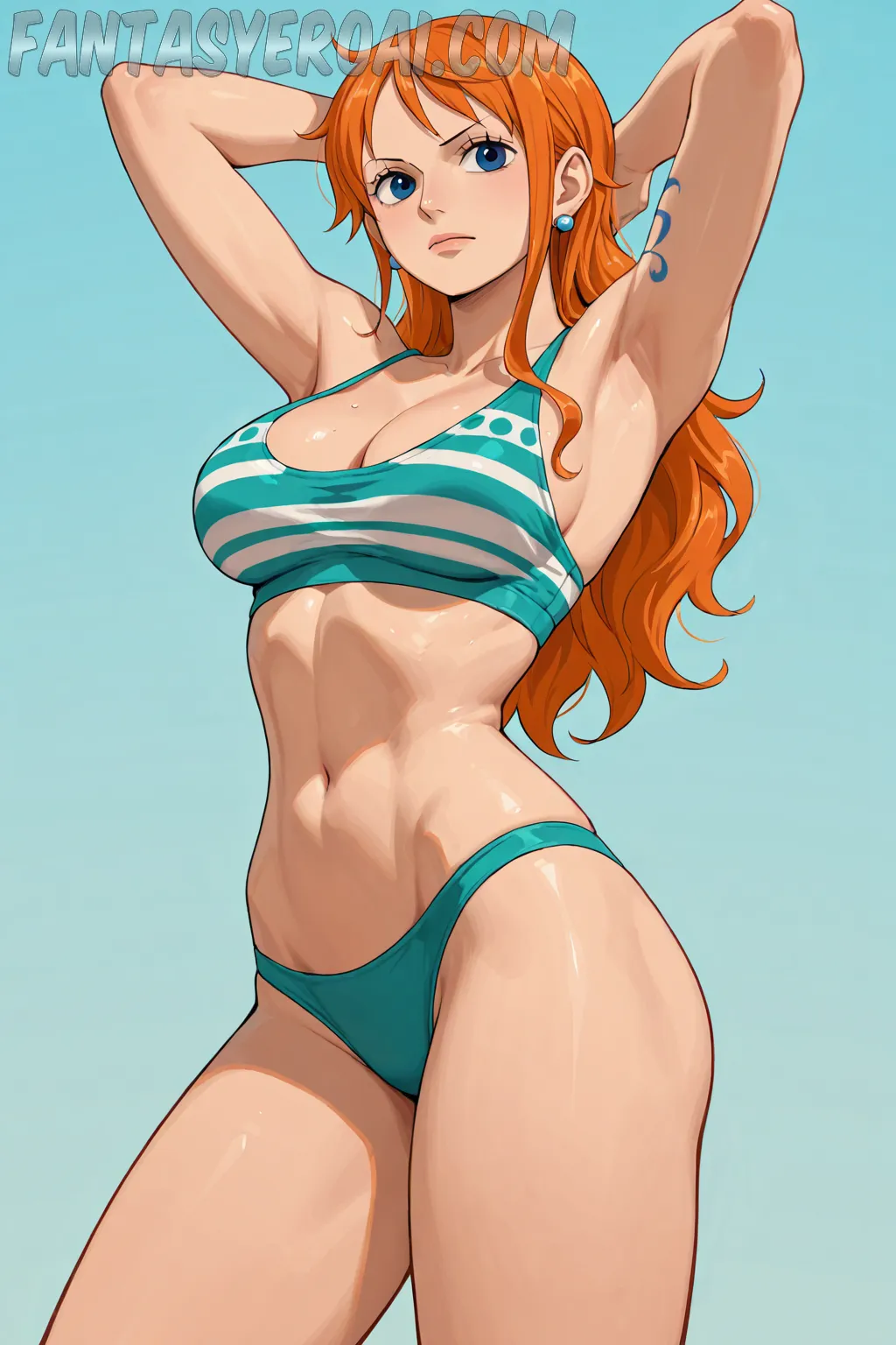 Arte hentai ilustración increíble de Posar Desnudas En La Mente De Unos generado por IA