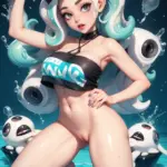 Arte hentai ilustración increíble de Poses Provocativas generado por IA