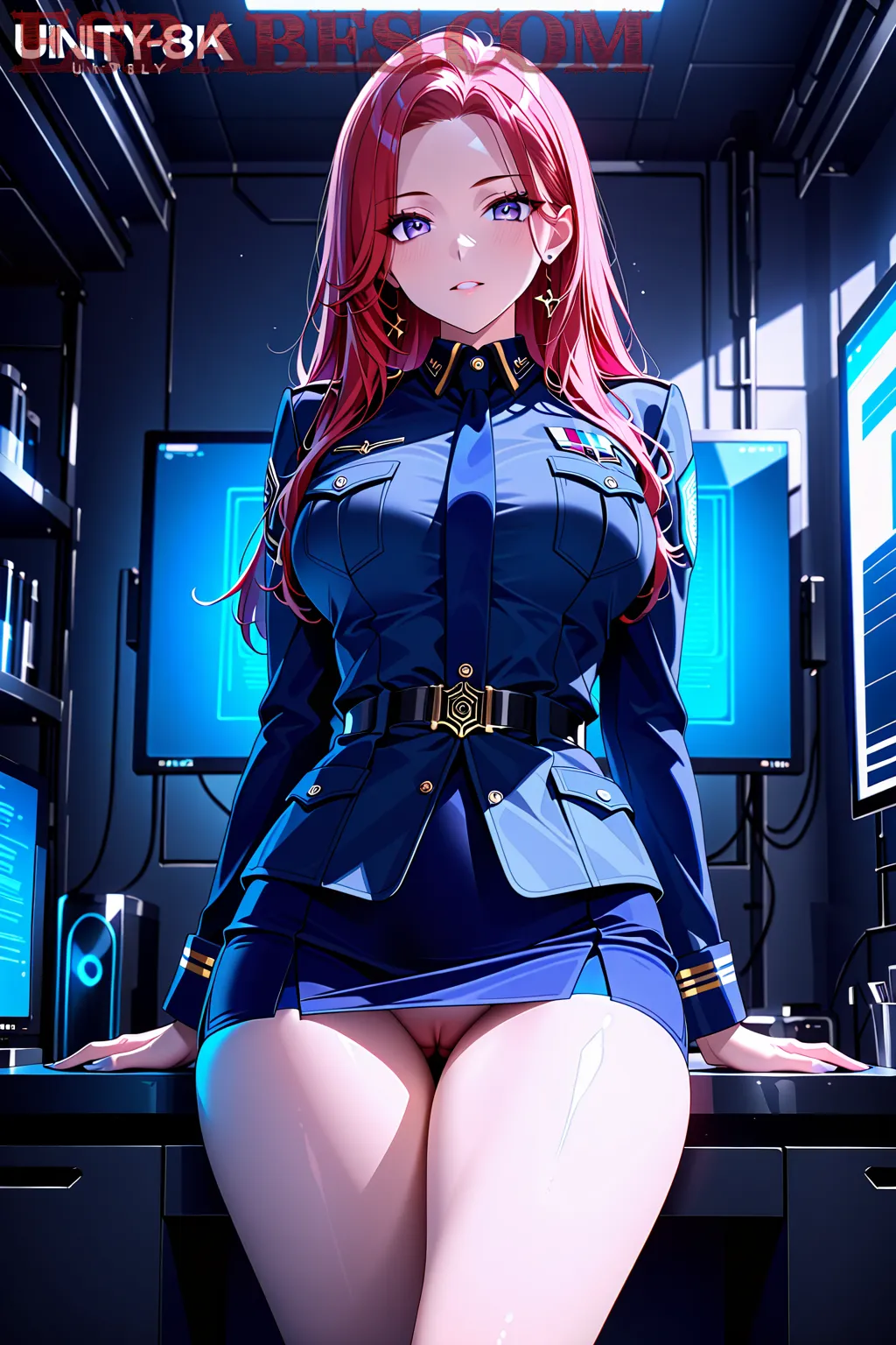 Arte hentai ilustración increíble de Preciosas Chicas Desn generado por IA