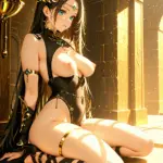 Arte hentai ilustración increíble de Pretty Brunette Sasha generado por IA