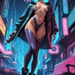 Arte hentai ilustración increíble de Qiyuemiaozi Sexy generado por IA