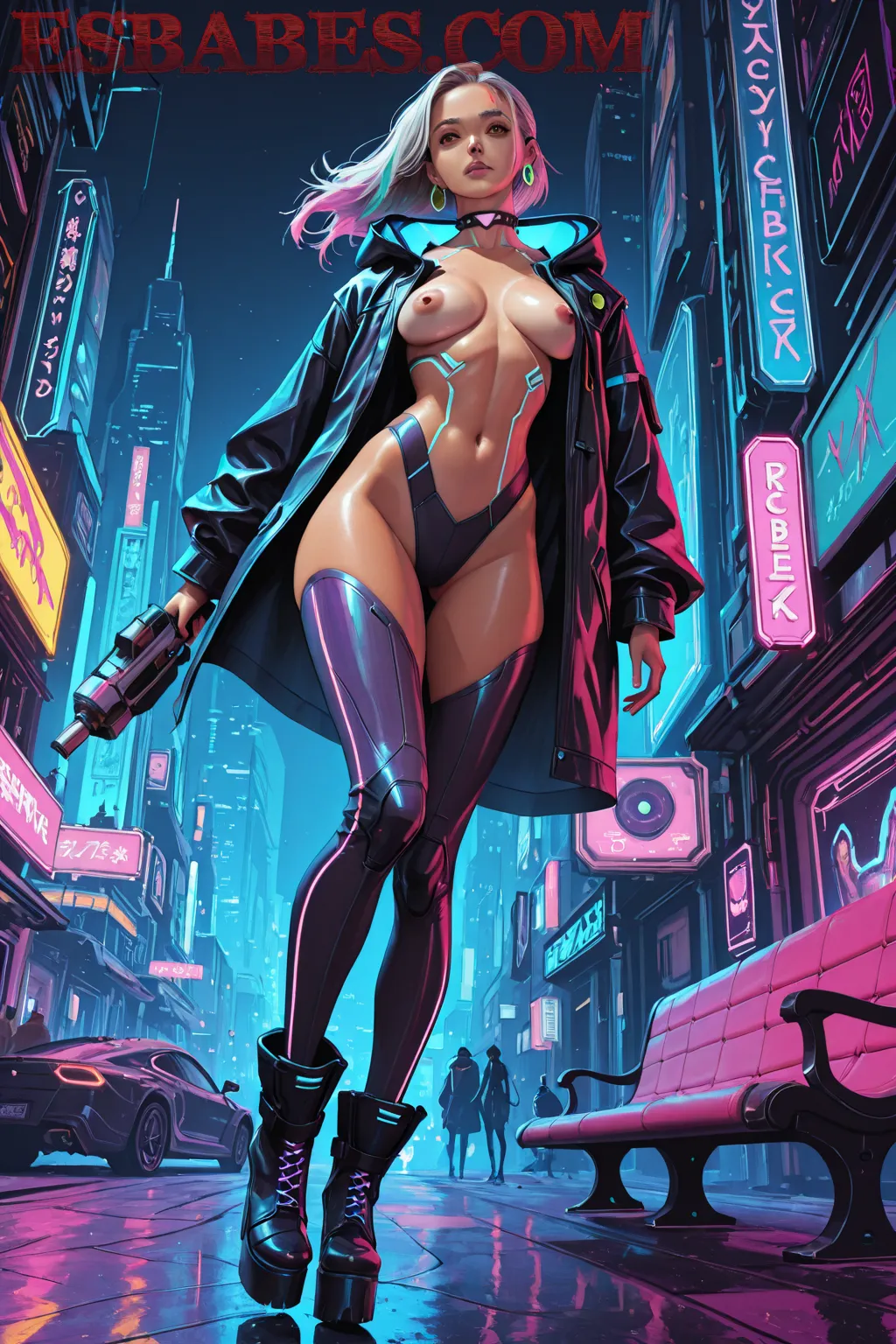 Arte hentai ilustración increíble de Qiyuemiaozi Sexy generado por IA