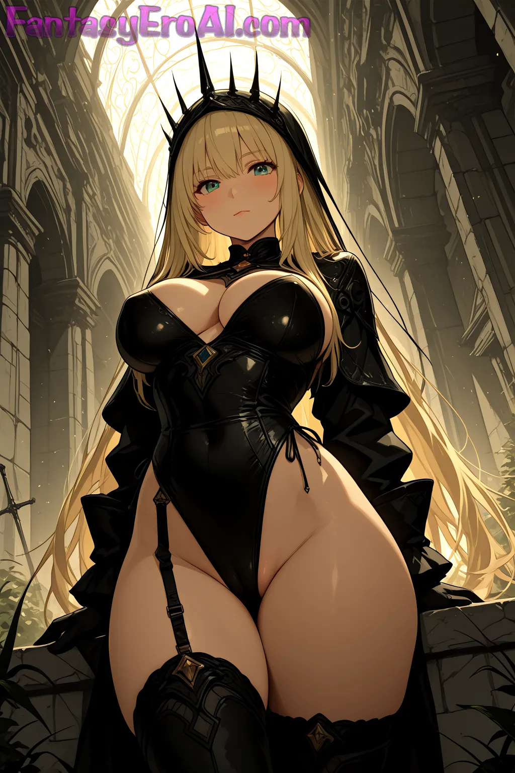 Arte hentai ilustración increíble de Rachel Cook Exotica Belleza En La Playa generado por IA