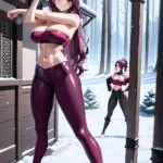 Arte hentai ilustración increíble de Rachel Cook Y Kayle Killion generado por IA