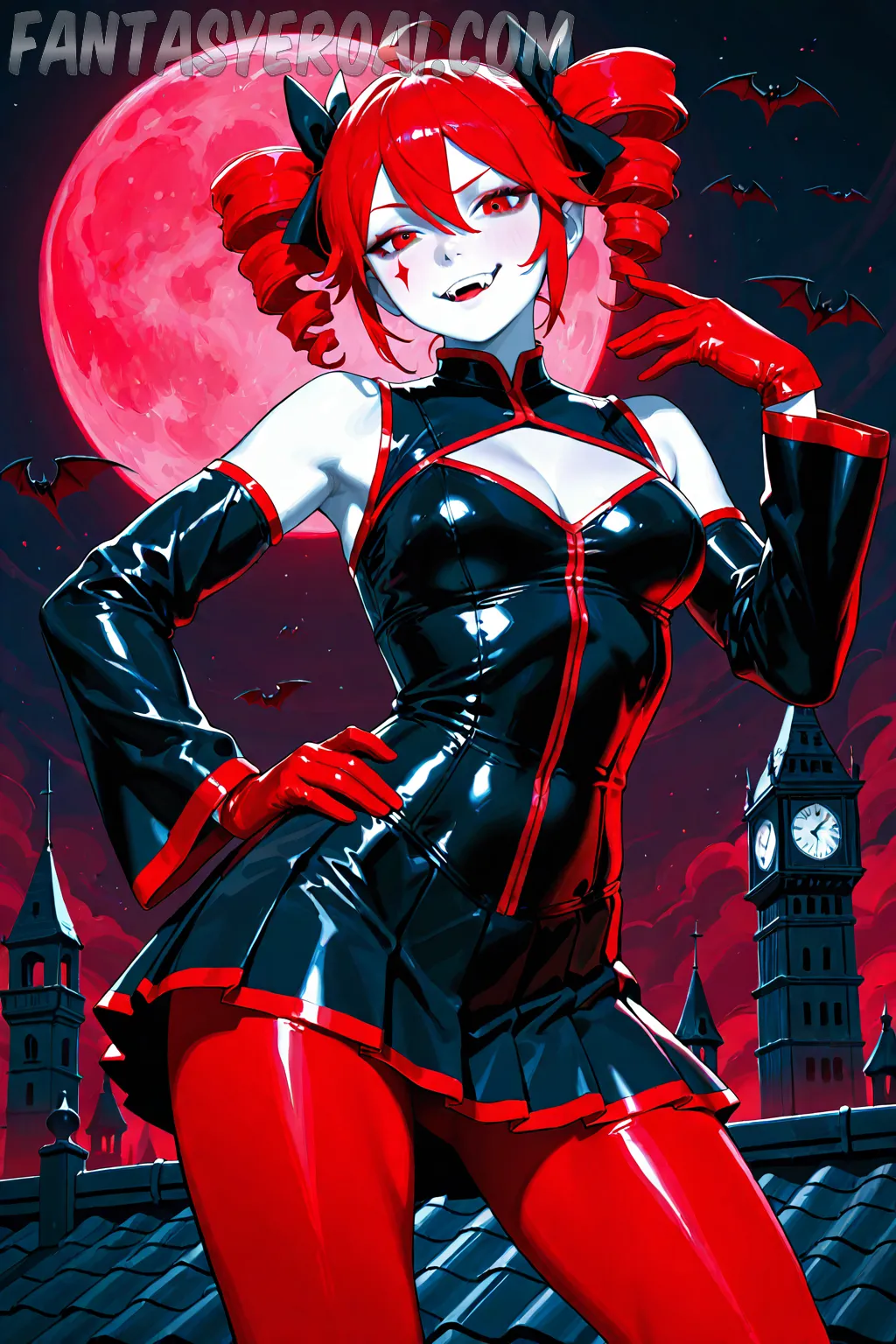 Arte hentai ilustración increíble de Rafaela Ravena Desnuda En Lenceria Neg generado por IA