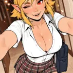 Arte hentai ilustración increíble de Riley Reid Desnuda Y Atrevida Modelo generado por IA