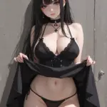 Arte hentai ilustración increíble de Rinna Ly Desnuda Adolescente Pelirroja generado por IA