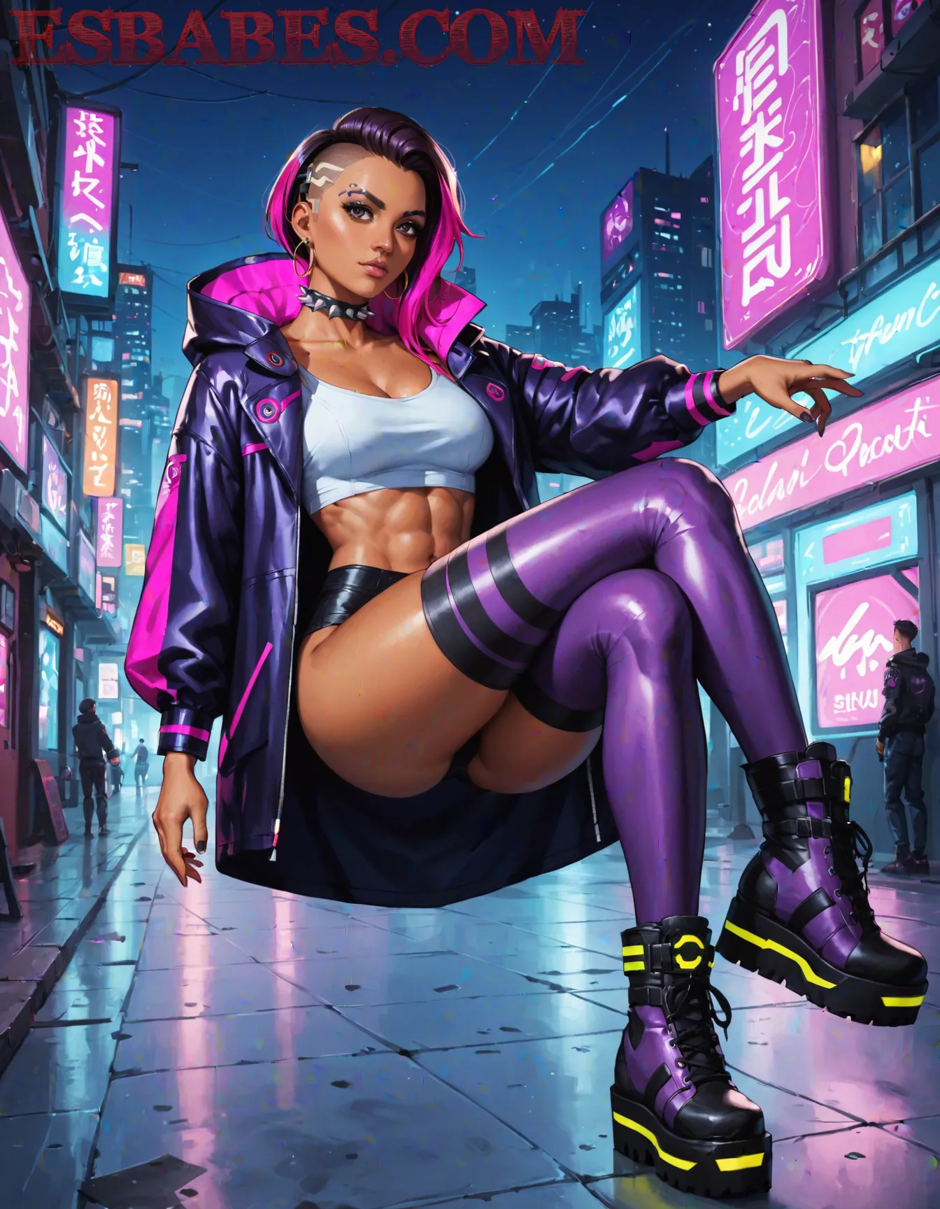 Arte hentai ilustración increíble de Rock Erotico generado por IA