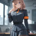 Arte hentai ilustración increíble de Rubia Atrevida generado por IA