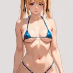 Arte hentai ilustración increíble de Rubia Perfecta generado por IA