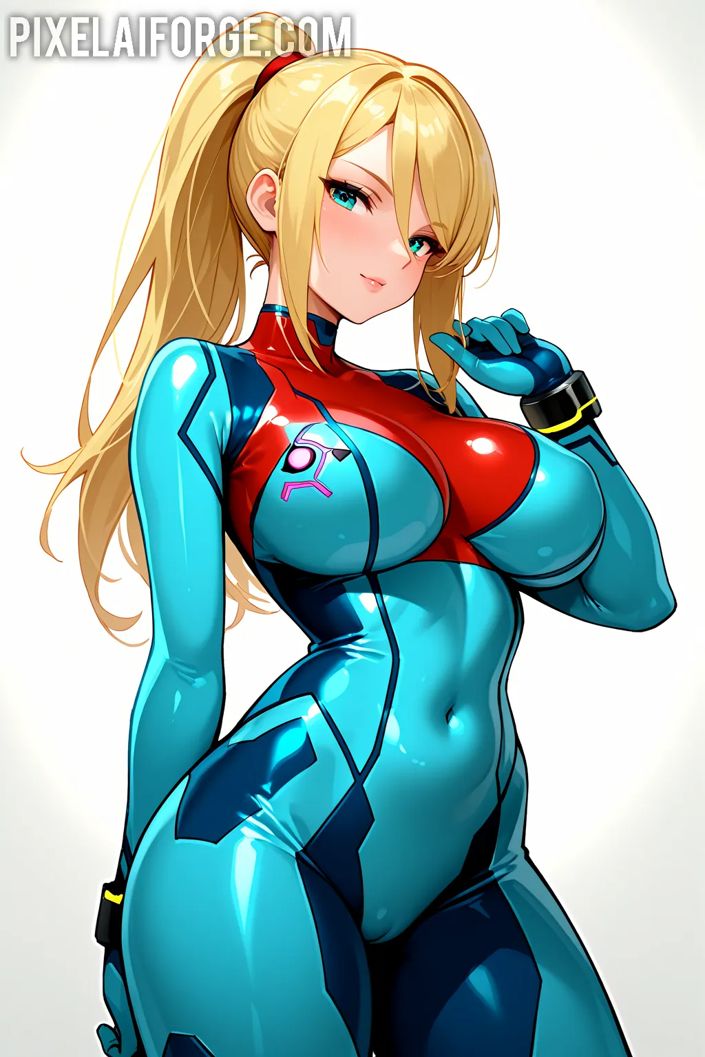 Arte hentai ilustración increíble de Sabrina Nichole Tetas generado por IA