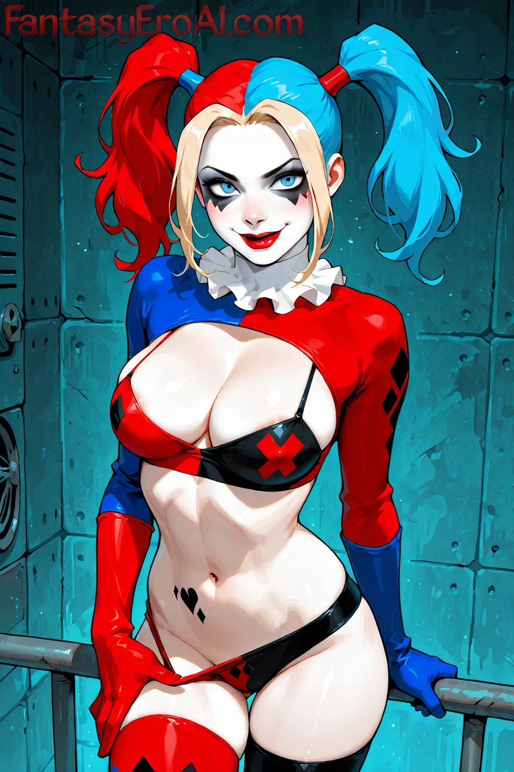 Arte hentai ilustración increíble de Salvaje Adolescente Caliente Y Sexy generado por IA