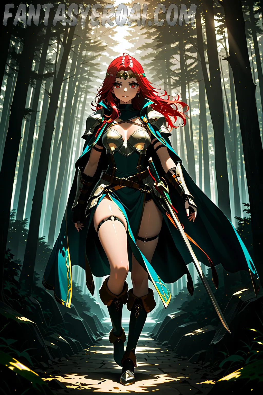 Arte hentai ilustración increíble de Sandalias Planas generado por IA