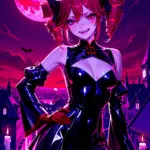 Arte hentai ilustración increíble de Sarah Nicola Randall Massive Boobs generado por IA