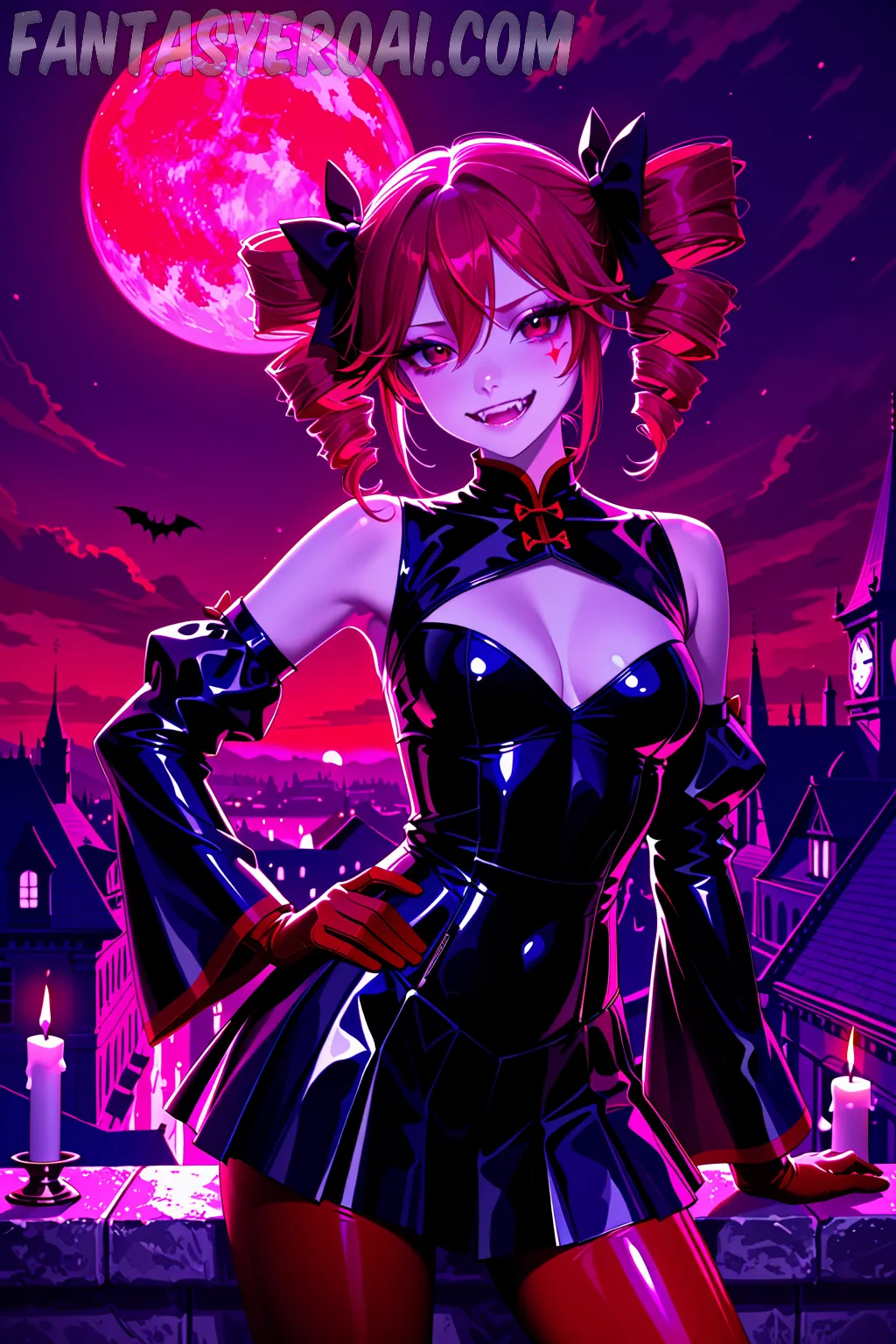 Arte hentai ilustración increíble de Sarah Nicola Randall Massive Boobs generado por IA