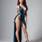 Arte hentai ilustración increíble de Sarah Summers Desnuda generado por IA