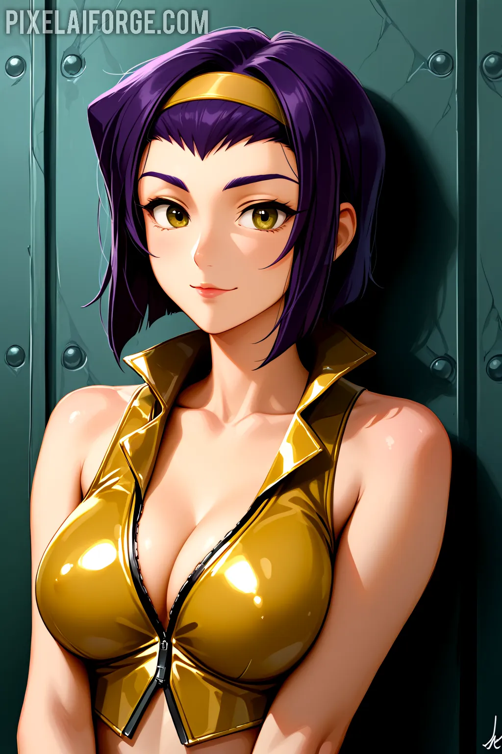 Arte hentai ilustración increíble de Sarah Summers Nude Boobs generado por IA