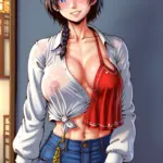 Arte hentai ilustración increíble de Seinen Vinland Saga Kawaii Bishoujo Doujinshi generado por IA