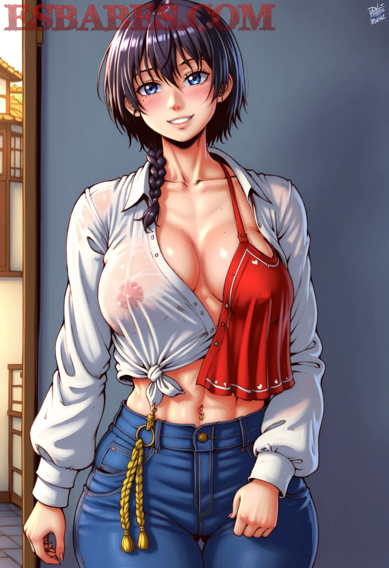 Arte hentai ilustración increíble de Seinen Vinland Saga Kawaii Bishoujo Doujinshi generado por IA