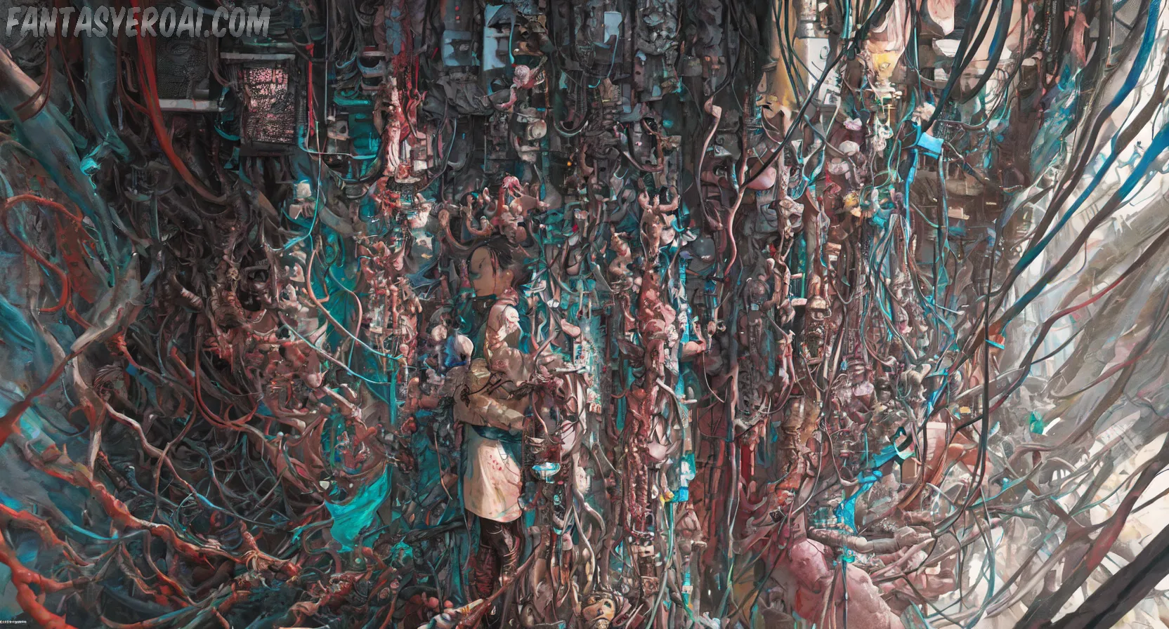 Arte hentai ilustración increíble de Selfshot Horny generado por IA