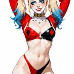 Arte hentai ilustración increíble de Sexy Blonde And Red Suicidegirl Picture generado por IA