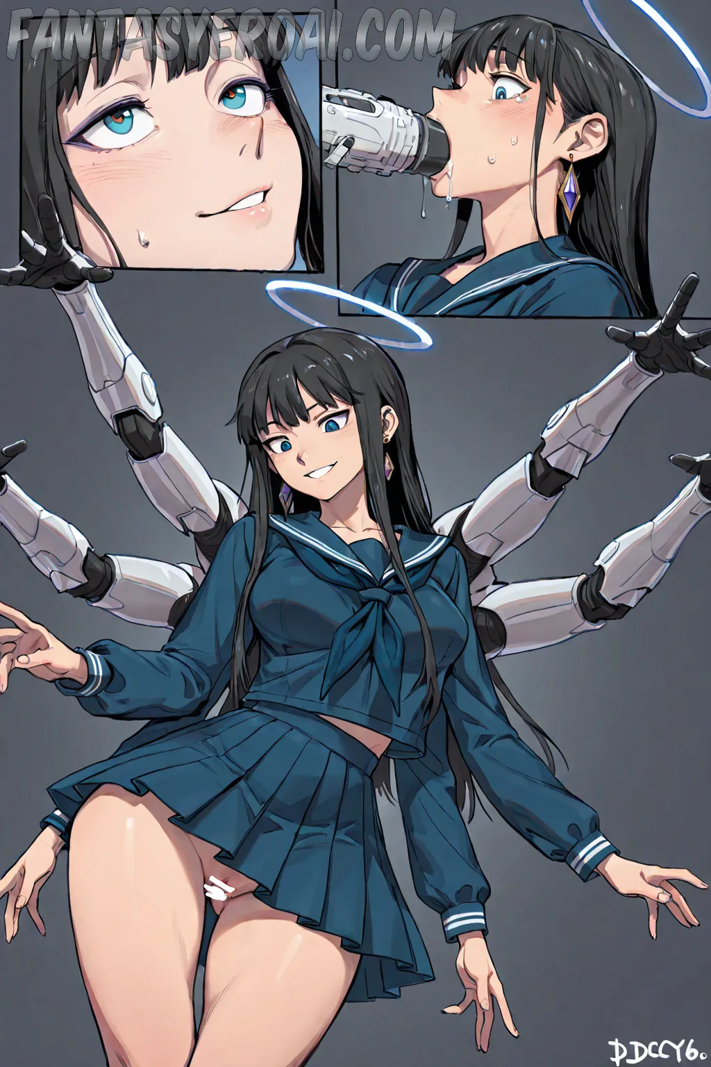 Arte hentai ilustración increíble de Sexy Brasilenas generado por IA