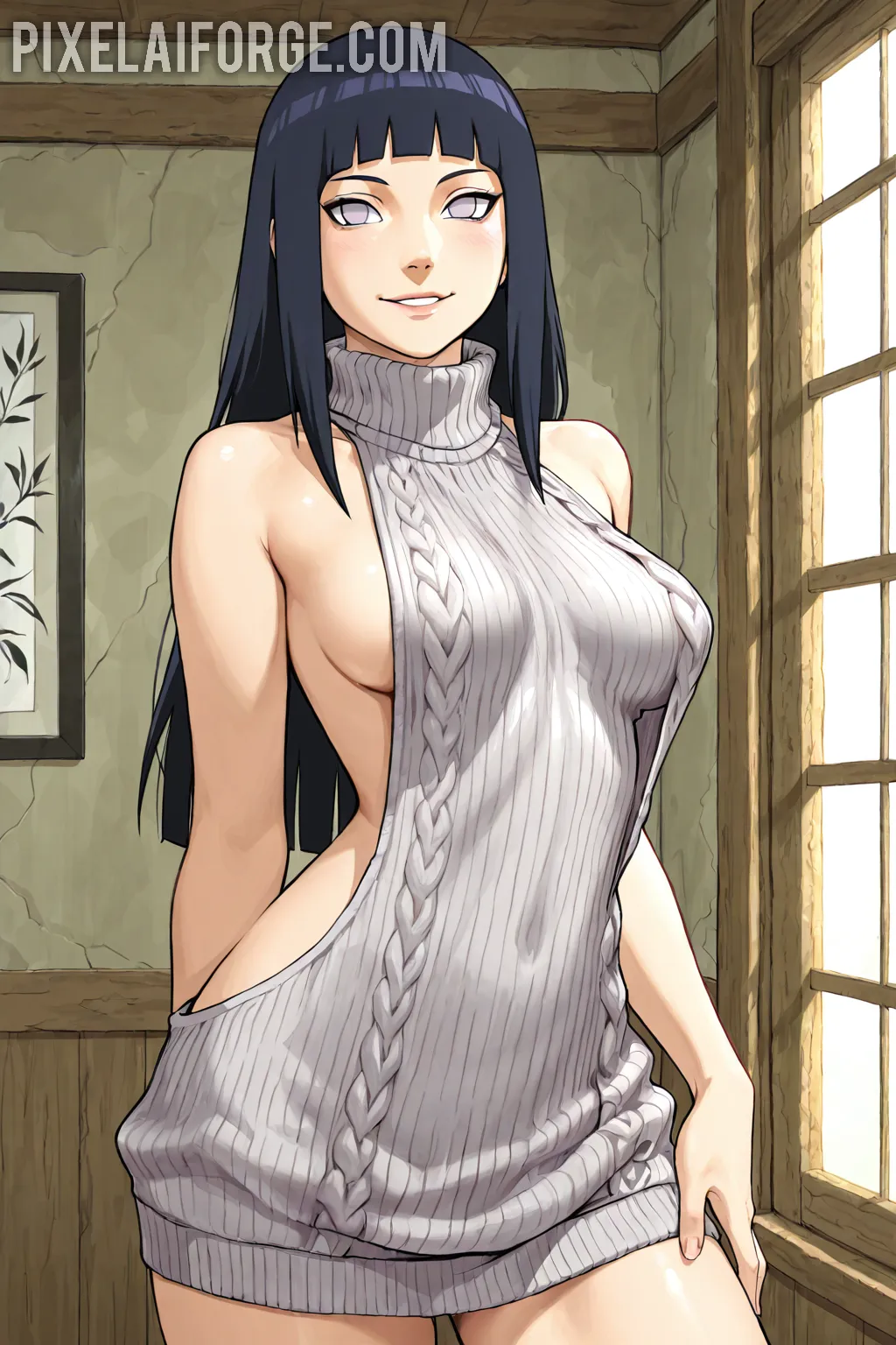 Arte hentai ilustración increíble de Sexy Jeans generado por IA