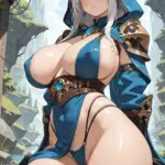 Arte hentai ilustración increíble de Sexy Pechugonas generado por IA