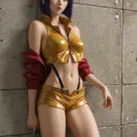 Arte hentai ilustración increíble de Sexy Sabina In Her Bedroom generado por IA