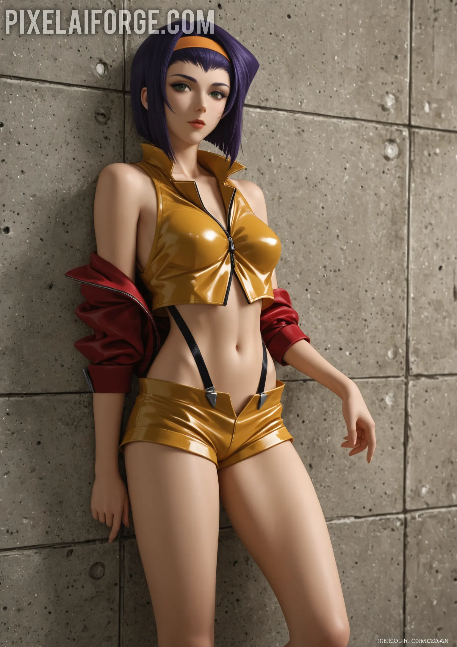 Arte hentai ilustración increíble de Sexy Sabina In Her Bedroom generado por IA