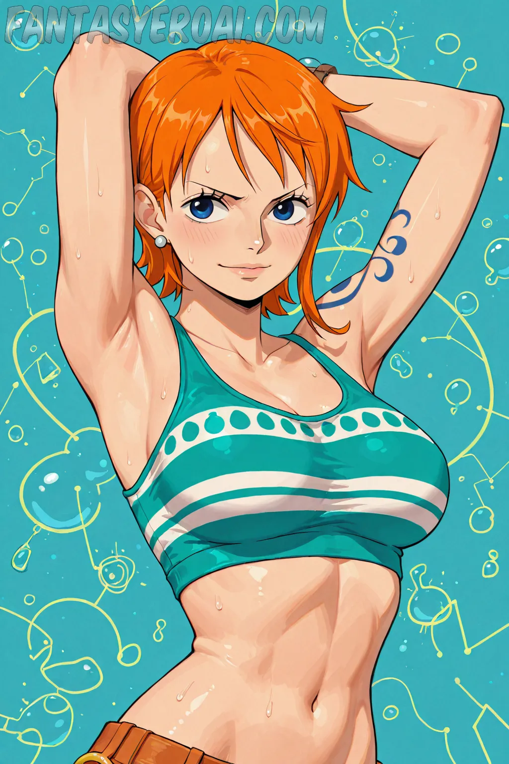 Arte hentai ilustración increíble de Sexys Animes generado por IA