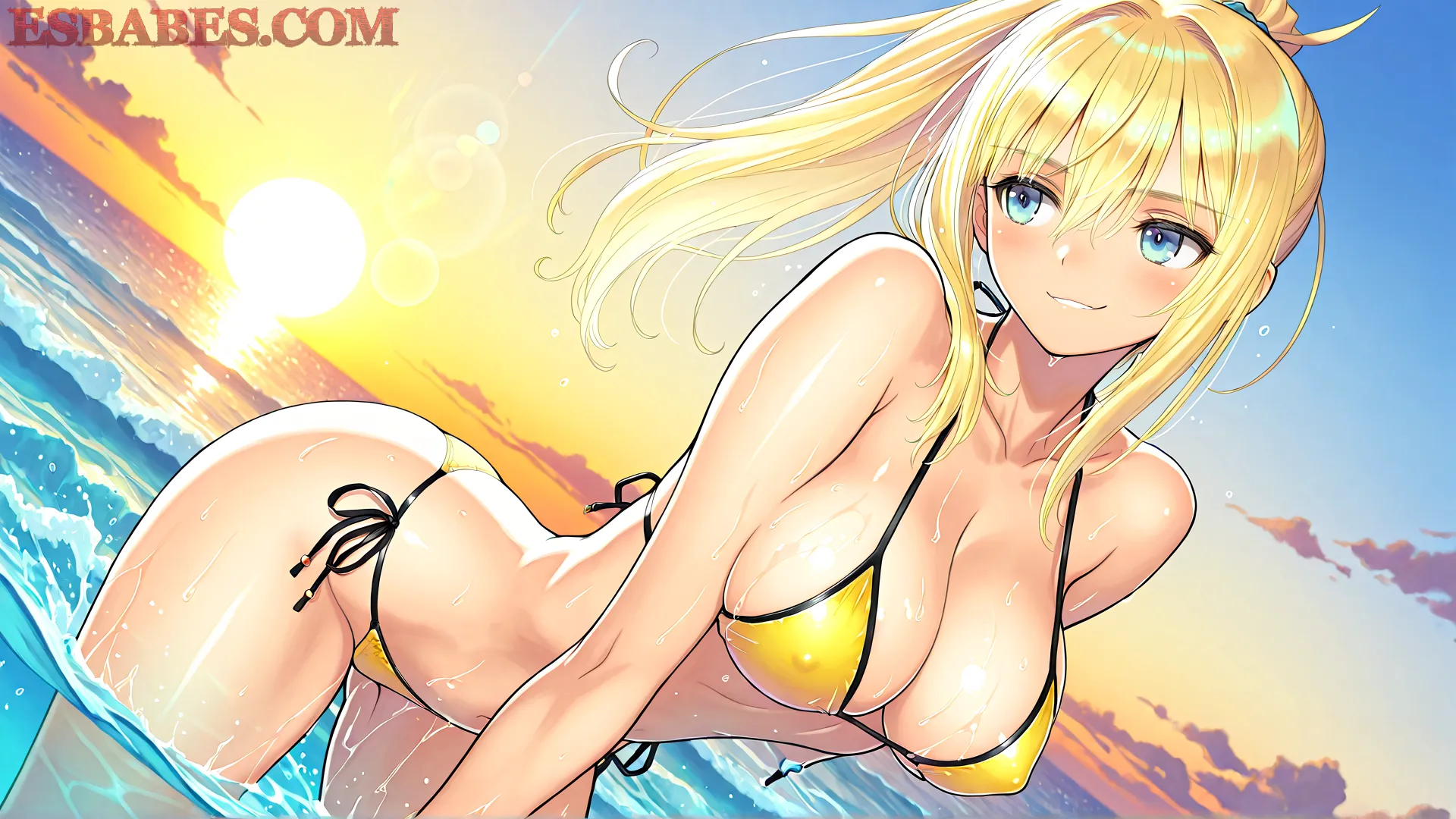 Arte hentai ilustración increíble de Sharish Desnuda generado por IA