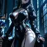 Arte hentai ilustración increíble de Shaved Girlfriend generado por IA