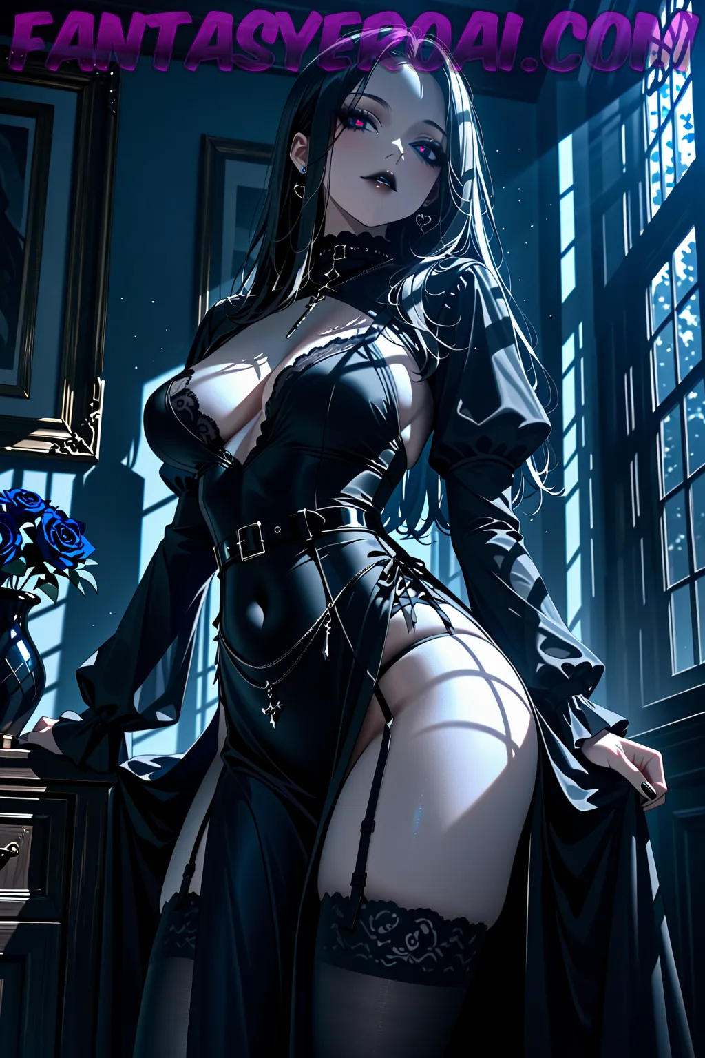 Arte hentai ilustración increíble de Shaved Girlfriend generado por IA