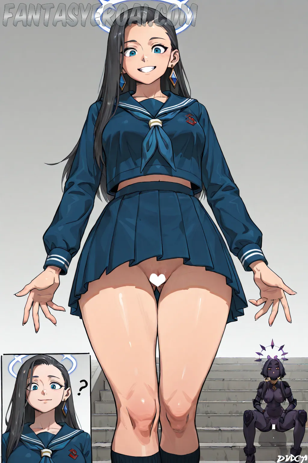 Arte hentai ilustración increíble de She Hulk Marvel Desnuda generado por IA