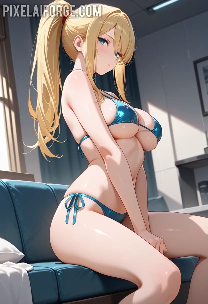 Arte hentai ilustración increíble de Sigrid Sola En Casa 2 generado por IA