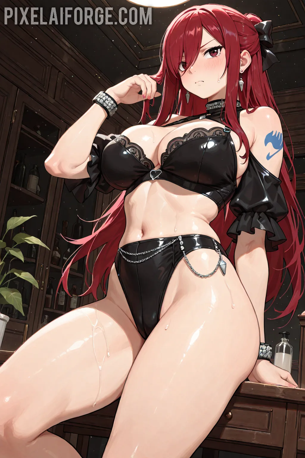 Arte hentai ilustración increíble de Skin Diamond Loves generado por IA