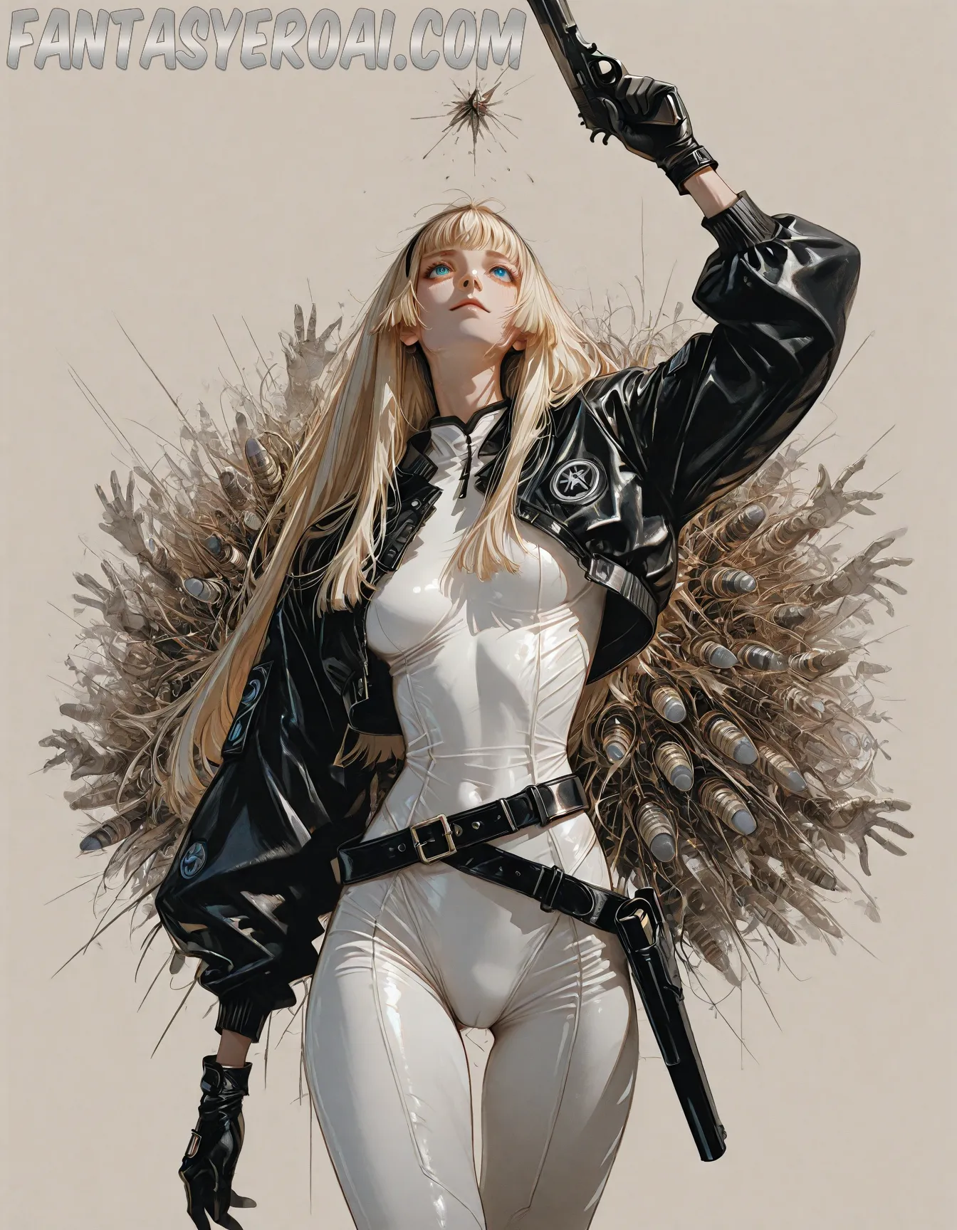 Arte hentai ilustración increíble de Skinny Boobyes generado por IA