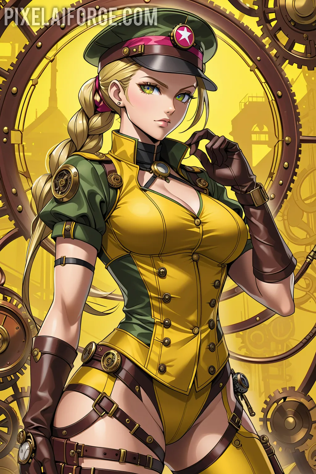 Arte hentai ilustración increíble de Solo Leveling Kaiju No 8 Yoasobi Oppai Reverse Harem generado por IA