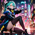 Arte hentai ilustración increíble de Spy X Family Anime Edit Samurai Champloo Bishoujo Maid generado por IA