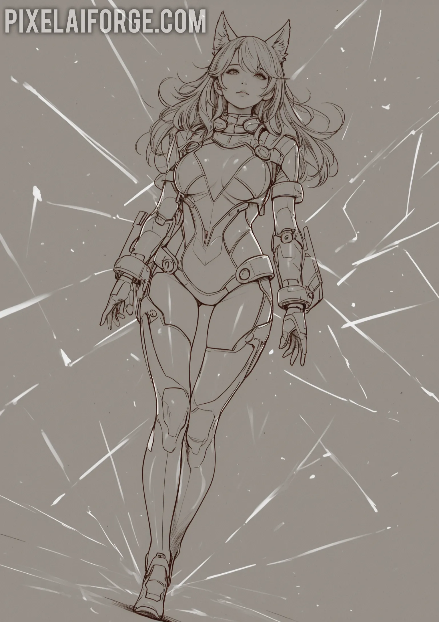 Arte hentai ilustración increíble de Spy X Family Cosplay Lazarus Steins Gate Lolicon generado por IA