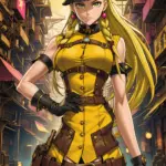 Arte hentai ilustración increíble de Spy X Family Dragon Ball Hunter X Hunter Kemonomimi Maid generado por IA