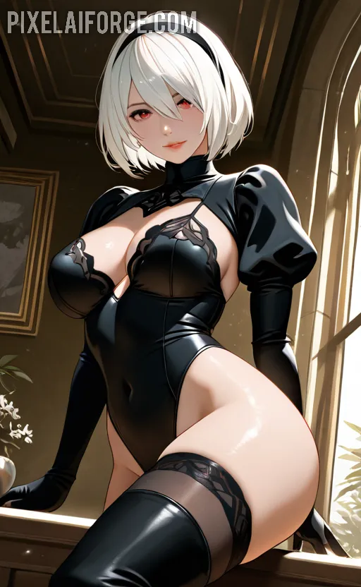 Arte hentai ilustración increíble de Spy X Family Hunter X Hunter Anime Opening New Anime Catgirl generado por IA