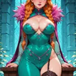 Arte hentai ilustración increíble de Spy X Family Lazarus Haikyuu Bara Tsundere generado por IA