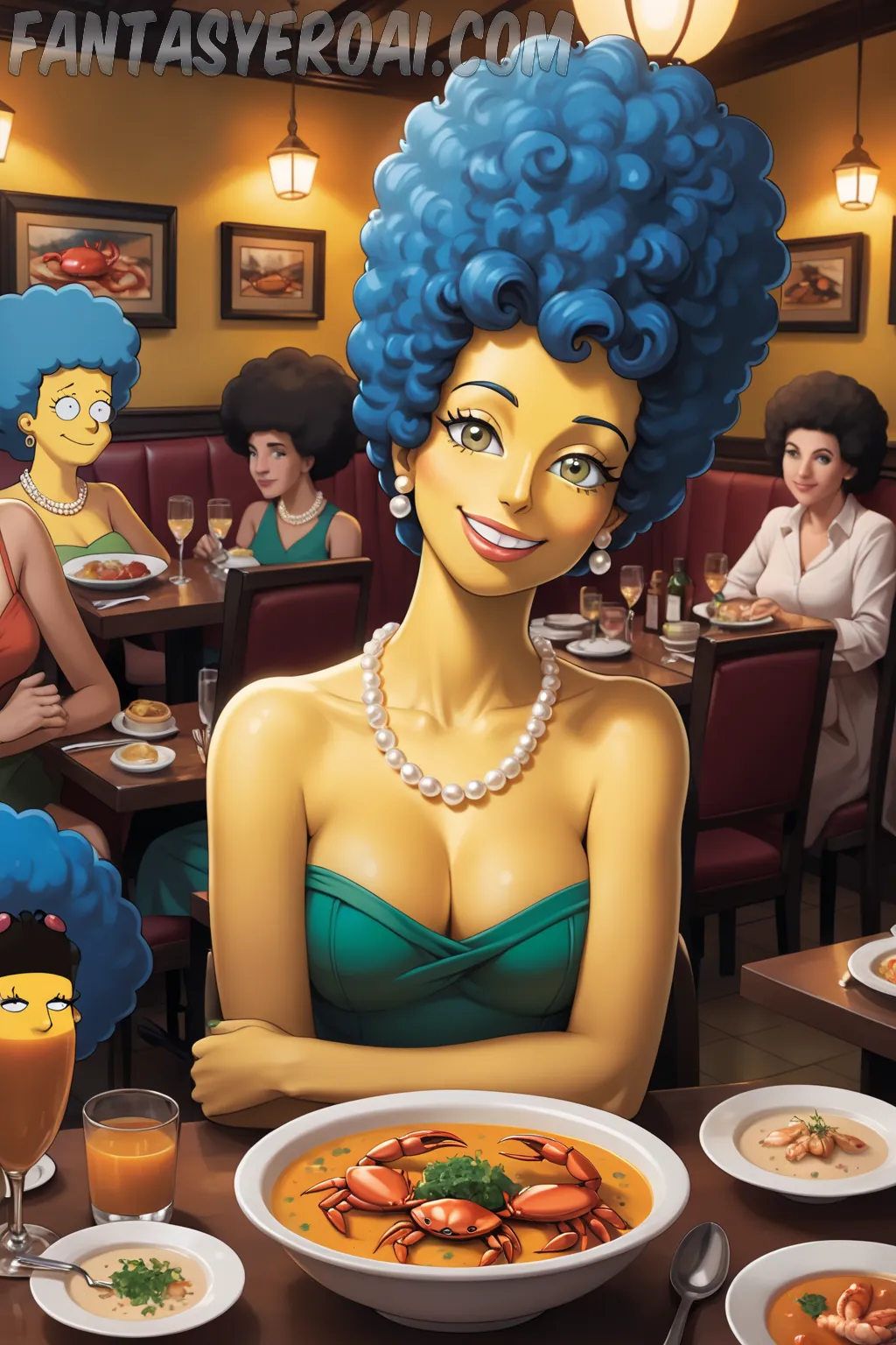 Arte hentai ilustración increíble de Spy X Family Naruto Anime Streaming Eroge Reverse Harem generado por IA